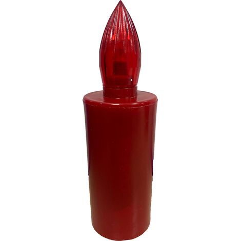 La Briantina Lumino Elettrico a Led Stilo, Durata 365 Giorni, Rosso con Luce Intermittente, 9.5xø3.3 cm