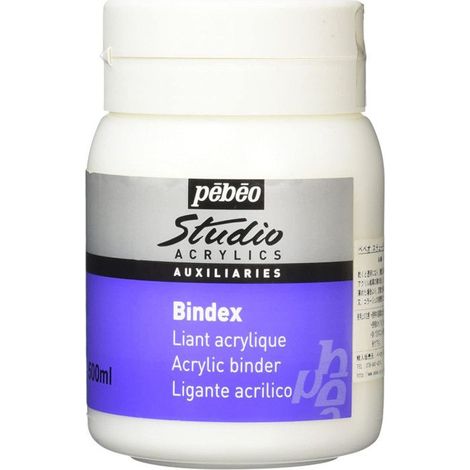 Liant Acrylique - AUXILIAIRE STUDIO - Bindex Brillant - 500ml - Transparent - Non jaunissant (1/3)