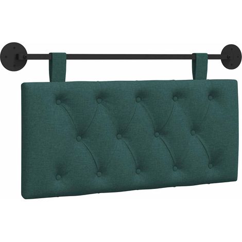 Hanging Headboard Dark Green Fabric vidaXL (1/5)