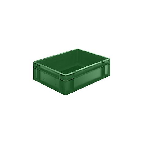 Contenedor de transporte LA-KA-PE L400xA300xH120mm - TK400/120-0 VERDE