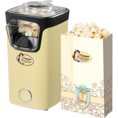 machine a pop corn, popcorn machine avec technologie d'air chaud, inclut 10 sacs à popcorn (1/5)