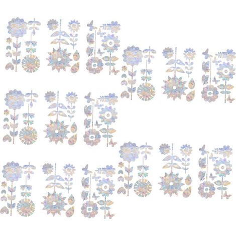 Sets kleine Blumen-Glasaufkleber-Fenster-Sonnenschutz (1/5)