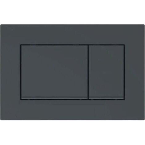 Geberit Sigma20 (ehemals Sigma30) quadratische Betätigungsplatte für Zweimengenspülung: mattschwarzer Lack, Easy-Clean-Beschichtung, schwarz (115.883.16.1)