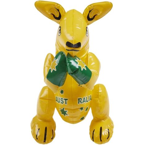 Inflatable Kangaroo - Yellow - with Australia Print - 52490