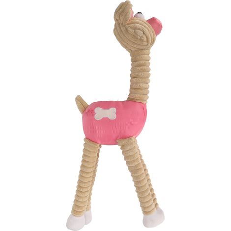 Jouet en peluche pour chien avec couineur, design mignon, matériau doux et non toxique, idéal pour réduire l'anxiété (1/4)