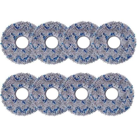 Paquete de 8 paños de limpieza de repuesto para ECOVACS DEEBOT X1 Omni / X1 e Omni / T20 Omni, mopas de microfibra para ECOV-Crezuo-Crezuo (1/4)