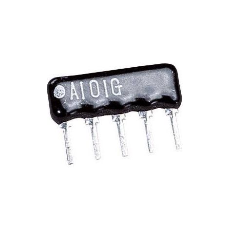 Réseau de résistances 416053 100 kΩ sortie radiale SIP-4+1 0.125 W 1 pc(s) W98732