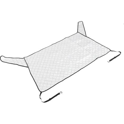 Car Rear Window Cover, Magnetic Snow Frost Protector in Aluminum Film Composite Cotton, with 5 Magnetic Pieces for Van/Sedan (1/5)