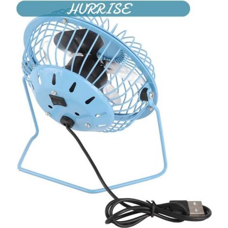 Ventilateur De Bureau - Métal - 4 Pouces - USB - Pour Bureau Maison Dortoir Voiture - 1 Pièce (1/5)