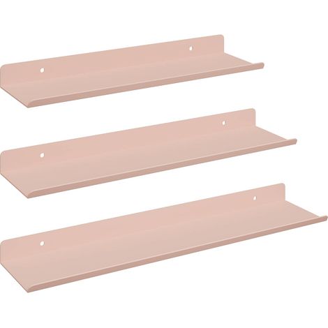 Maison Exclusive - Schwebendes Regal Wandmontiert 3 pcs Rosa 40 x