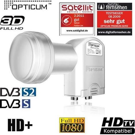 LNB Twin OPTICUM LTP04H Tete universelle 2 sorties