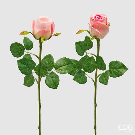 EDG Enzo De Gasperi Rosa Bocciolo Olis 3 Fg Ramo Ass. H 51 Cm Pianta Artificiale Rosa 1 Pz (1/3)