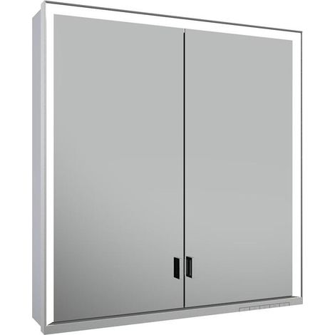 KEUCO Royal Lumos Spiegelschrank Wandvorbau 2-türig, lange Tür, (1/4)