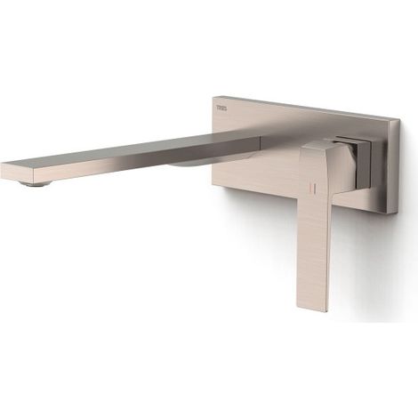 TRES 20230032AC SLIM Pieza Vista para Cuerpo Empotrado De Lavabo Color Acero - ref: 20230032AC