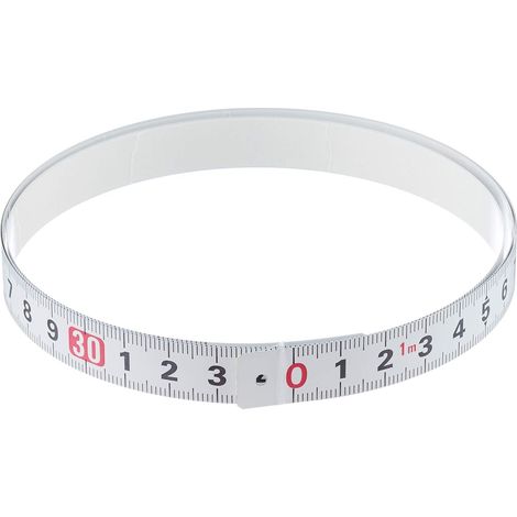 Ruler Adhesif En Acier - 1 M - Échelle En Cm Et Pouces - Pour Atelier, Bricolage Et Menuiserie - 1 Pièce (1/5)