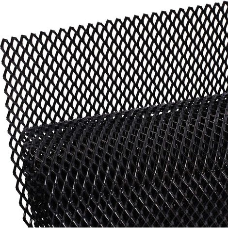 Grille de calandre de voiture en alliage d'aluminium 3x6mm grille de corps pare-chocs rhombique gril universel (1/5)