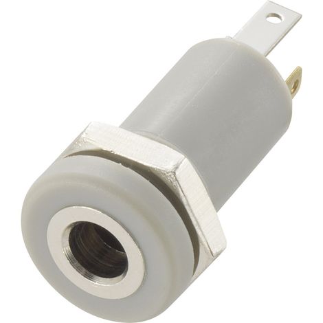 TRU COMPONENTS 718489 Klinken-Steckverbinder 3.5 mm Buchse, Einbau vertikal Polzahl: 4 Stereo Silber