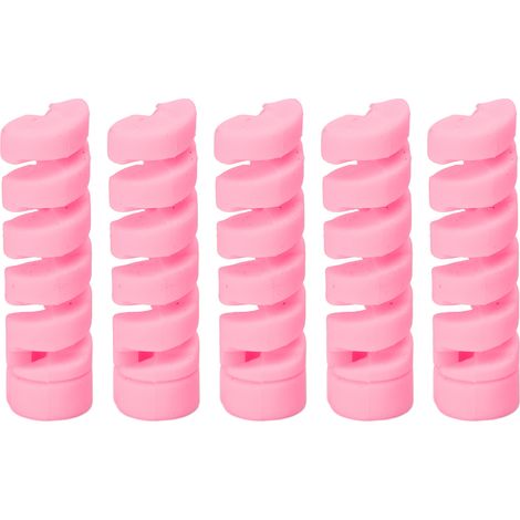 CANSUCC 5 Gummi-Rahmenschützer für Fahrradbrems- und Schaltzüge – Rosa (1/5)