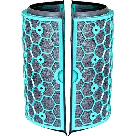 (2 filtres à charbon actif seulement) Filtres de rechange compatibles avec les purificateurs d'air Dyson TP04, HP04, DP04, TP05 et HP05. Système de filtration HEPA à deux niveaux et à 360°. Purificate (1/4)