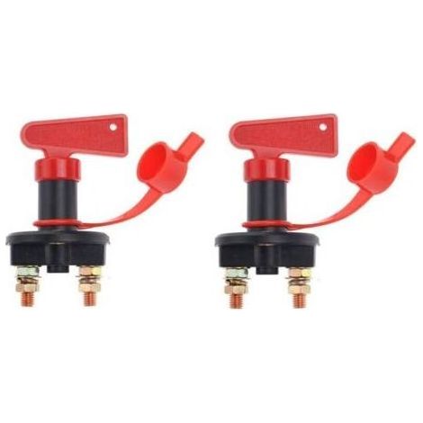 Lntyq 2 Pack Automobile Coupe-Batterie Isolateur Couper OFF Puissance Coupure Interrupteur D'urgence Interrupteur 12V / 24V (1/5)
