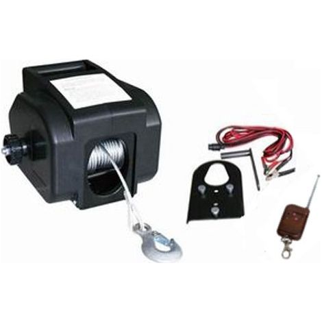 Verricello/Argano/Paranco elettrico 12V 2000 lbs con telecomando wireless