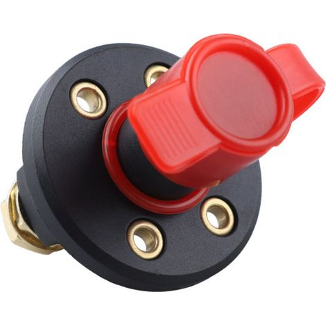 Interrupteur principal d'alimentation de batterie modifié pour voiture, type à bouton anti-fuite, interrupteur d'alimentation M10 à quatre trous