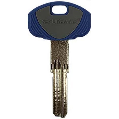 CHIAVE PUNZONATA SECUREMME EVO K1 ORIGINALE - OTTONE NICHELATO - 5 pezzi (1/3)