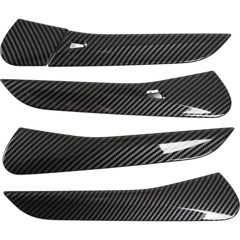 de 5 poignées de porte avec cache poignée style fibre de (1/4)