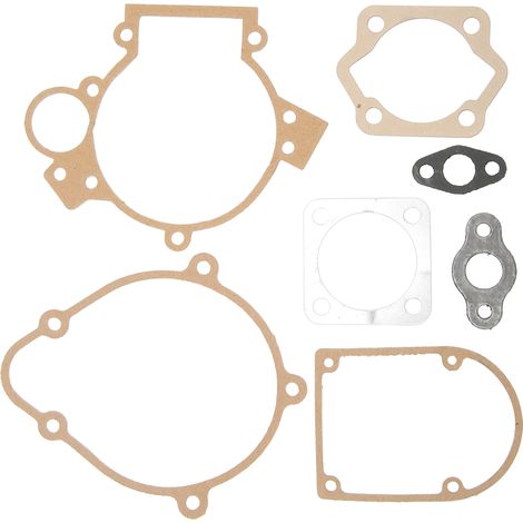 Kit de 7 joints de moteur pour moteur de vélo motorisé 80 cm3, assurant une étanchéité parfaite et bloquant les substances nocives. (1/5)