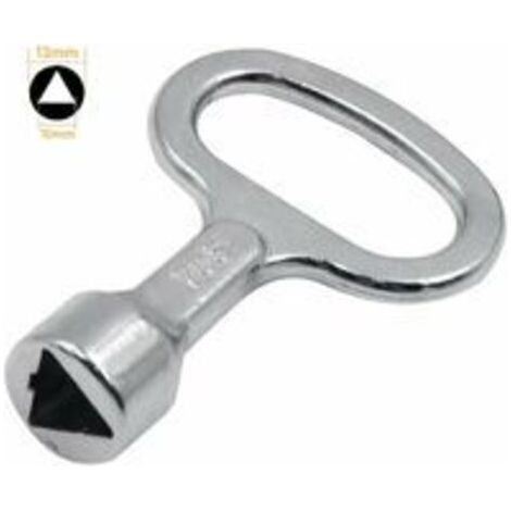 Clé Triangulaire en Métal Clé de la Boîte du Compteur Clé Triangle à Douille Argent ,Clé pour armoires de distribution triangle 10 mm (1/2)