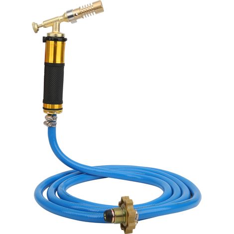 Ej.Life Turbo-Handlötgerät, Propan-Lötbrenner, Rohrleitungsschneider Propan Lötset, Propanbrenner, mit Schlauch, Standard-Gasdosenschnittstelle (1/5)