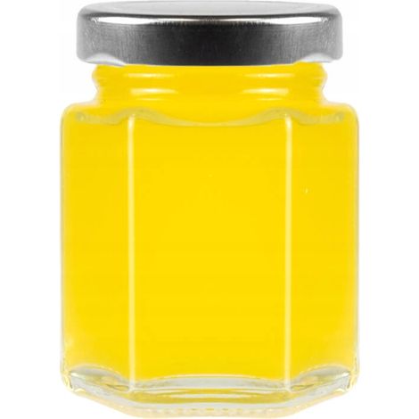 Barattolo di vetro ESAGONALE da 110 ml per spezie e miele