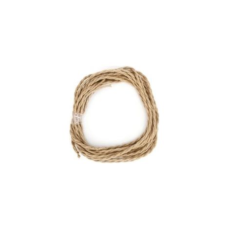 Paire torsadée de corde de chanvre Vintage, câble électrique, accessoires de bricolage pour lustre, 3 mètres
