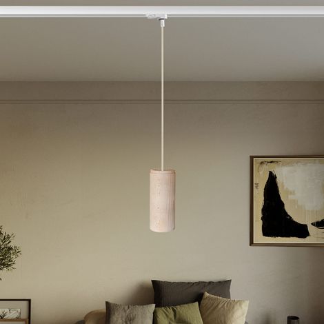 Creative Cables - Lampa wisząca na szynie z kablem tekstylnym i rurką E27 - żarówka nie wchodzi w skład zestawu