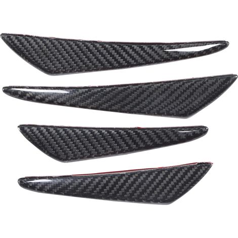 Ensemble de 4 ailerons de pare-chocs canard universels en fibre de carbone, compatibles avec Honda (1/5)