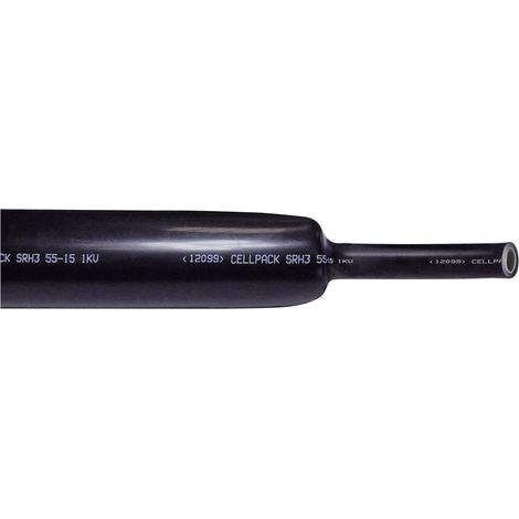 Tubo termoretraibile ispessito con colla, nero, SRH2 56-16 1000mm, 127425 (1/2)