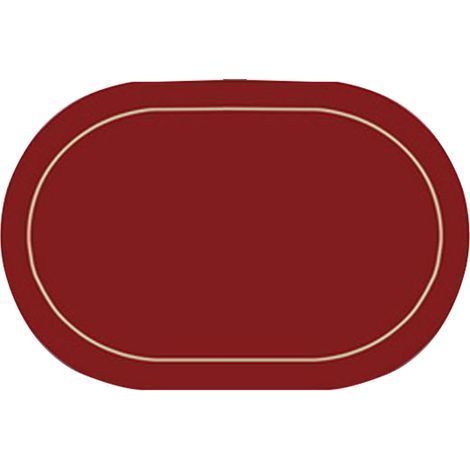 2-teiliges ovales Tischset aus Leder, ölbeständig, isolierend, rutschfest, für Restaurant, Zuhause, Hotel, als Untersetzer für Schüsseln, Schwarz (1/5)