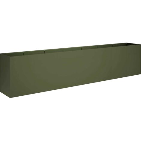 Cache-pot de jardin Vert olive 280 x 40 x 60 cm vidaXL (1/5)