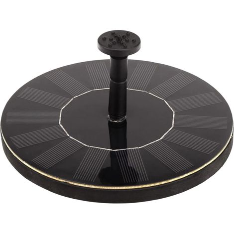 Fontaine solaire flottante (13 cm - sans lumière) avec pompe et panneau solaire, idéale pour les bains d'oiseaux et autres petits objets. Elle est équipée de 4 buses et sert également de bassin ou de (1/5)