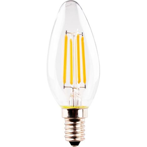 Bombilla de vela LED 4.5W (40W) E14 470LM 2700K Retro LED HD LED VELLE 4.5W (40W)