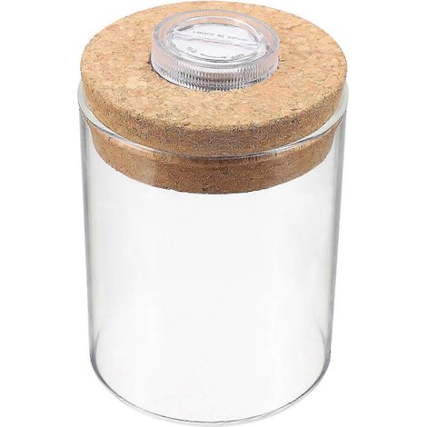 1 mini aquarium cylindrique en verre borosilicate écologique (1/5)