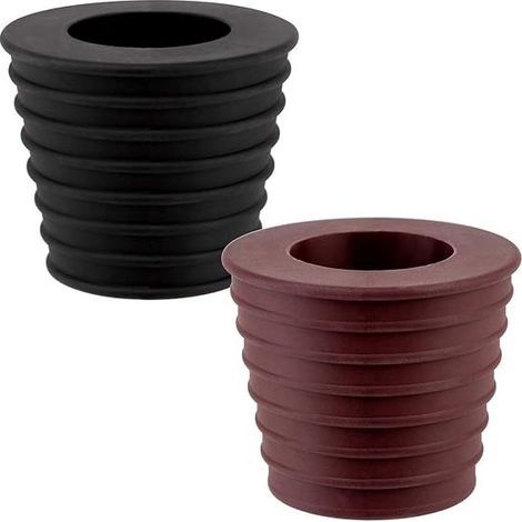 Bouchon conique pour parasol de 1,8 à 2,9 cm, 2 pièces, pour ouverture de table de patio, diamètre du mât de parasol : 38 mm (marron et noir) (1/5)