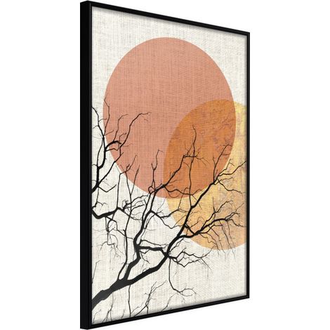 Affiche Murale Encadrée "Gloomy Tree" 40 x 60 cm Noir
