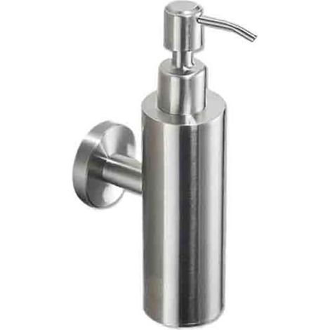 1 Distributeur de savon, Acier inoxydable, Mural, Perforation, Salle de bain, Cuisine (1/5)