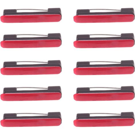 100 pièces de bandes adhésives en plastique, de bandes de sécurité et de boucles adhésives au dos des plaques nominatives des cartes d'identité. (1/5)