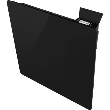 Radiateur à inertie sèche 1000 W – Verre noir – Cœur en céramique – Écran LCD – Programmation hebdomadaire – Détection fenêtre ouverte (1/2)
