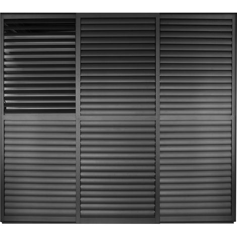LAMM - laterale scorrevole con lamelle per pergola bioclimatica da 3 m (1/4)