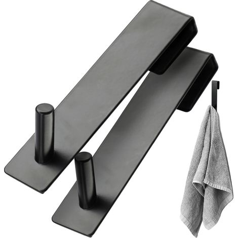Ganchos para puertas, fácil instalación sin herramientas, soporta hasta 2 kg, tamaños compactos disponibles, diseño minimalista, bordes contorneados (1/5)