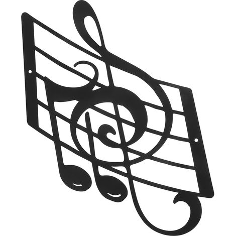 Décoration Murale Musicale Métal Avec Notes Plaque Artistique Suspendue Pour Salle De Musique Et École Décoration Murale Minimaliste (1/5)