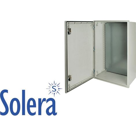 Plaque de fond métal tôle pleine pour coffret polyester Solera Polibox PX304020